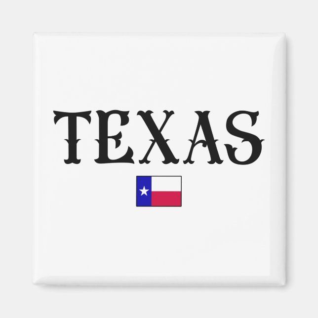 Imã Sinalizador de Mapa Estatal do Texas EUA (Frente)