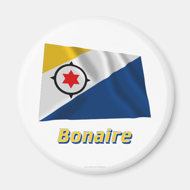 Imã Sinalizador de Onda Bonaire com Nome (Frente)