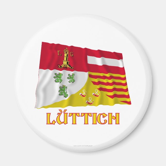 Imã Sinalizador de Onda Liège com Nome (Alemão) (Frente)