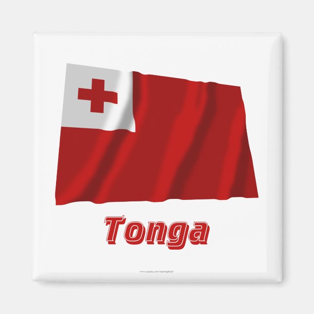Imã Sinalizador de Onda Tonga com Nome (Frente)