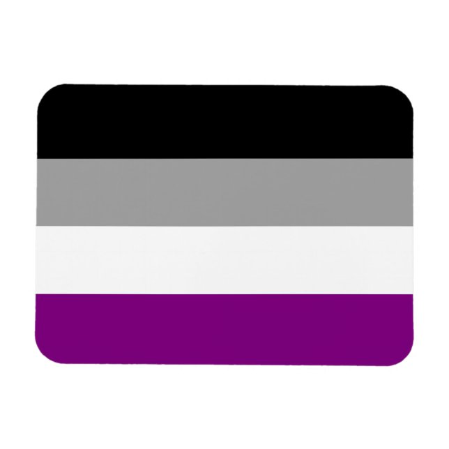 Ímã Sinalizador de Orgulho Asexual (Horizontal)