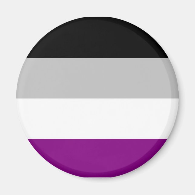 Imã Sinalizador de Orgulho Asexual (Frente)