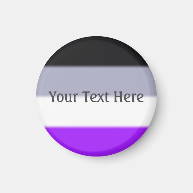 Imã Sinalizador de Orgulho Asexual de Queda (Frente)