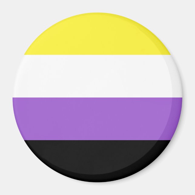 Imã Sinalizador de Orgulho Não Binário (Frente)