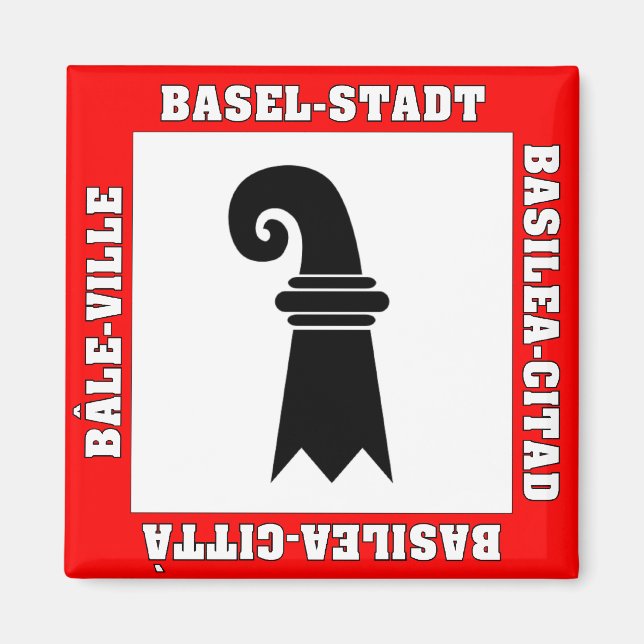 Imã Sinalizador de Suiça de Basel Stadt (Frente)
