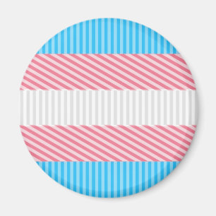 Imã Sinalizador do Abstrato Transgender Pride Stripe F