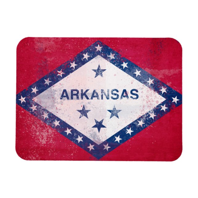 Ímã Sinalizador do Arkansas em destaque (Horizontal)