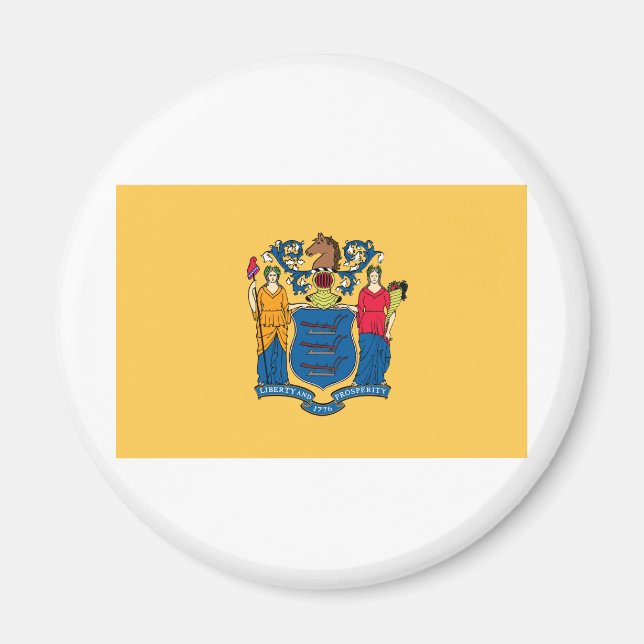 Imã Sinalizador do Estado de Nova Jersey (Frente)