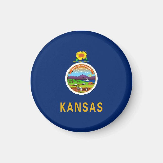 Imã Sinalizador do Estado do Kansas (Frente)
