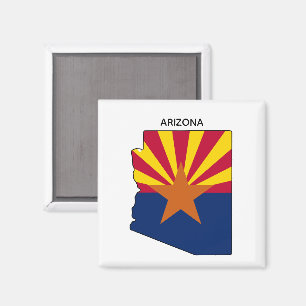 Imã Sinalizador do Estado do Mapa do Estado da arizona