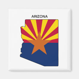 Imã Sinalizador do Estado do Mapa do Estado da arizona