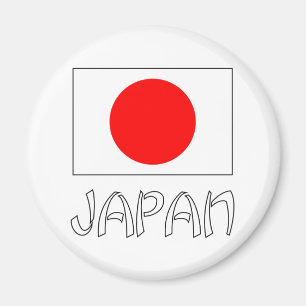 Imã Sinalizador do Japão e Branco da Palavra