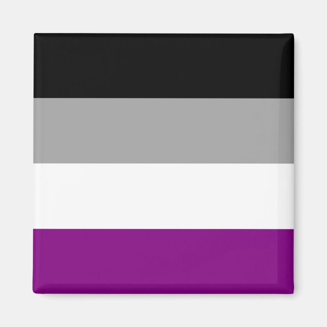 Imã Sinalizador do Orgulho Asexual (Ace) (Asexualidade (Frente)