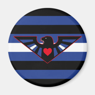 Imã Sinalizador do Orgulho de Leather Eagle