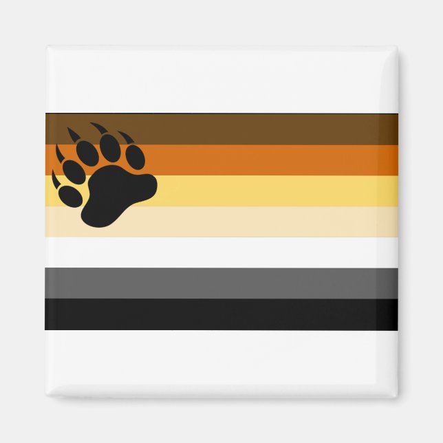 Imã Sinalizador do Orgulho do gay Bear (Frente)