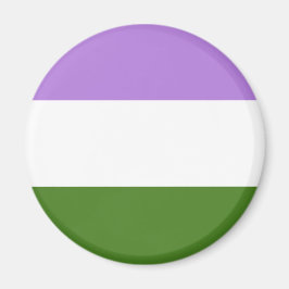 Imã Sinalizador do Orgulho do Genderqueer