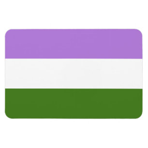 Ímã Sinalizador do Orgulho do Genderqueer