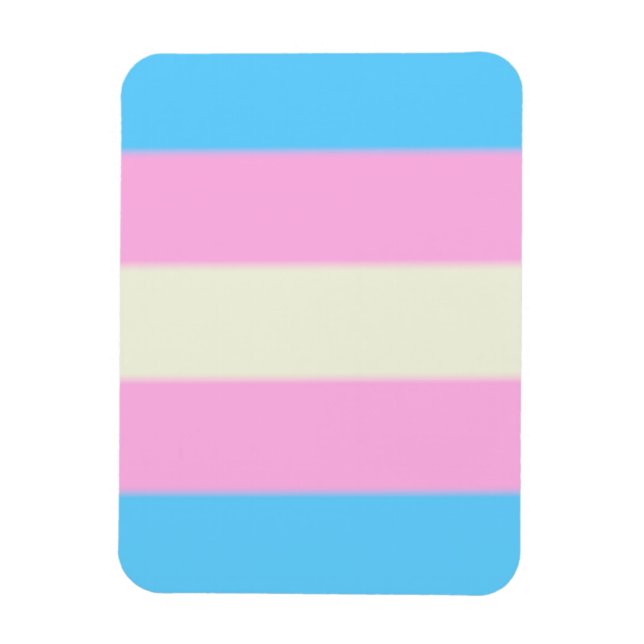 Ímã Sinalizador do Orgulho Transgênero de Queda (Vertical)