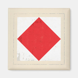 Imã Sinalizador do sinal "F" em letras náuticas