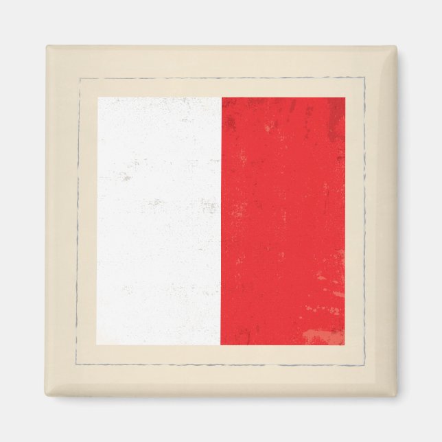 Imã Sinalizador do sinal "H" em letras náuticas (Frente)