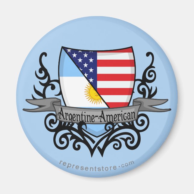 Imã Sinalizador Escudo Argentino-Americano (Frente)