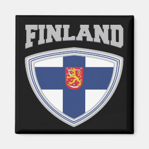 Imã Sinalizador Finlandês Shield & Emblem