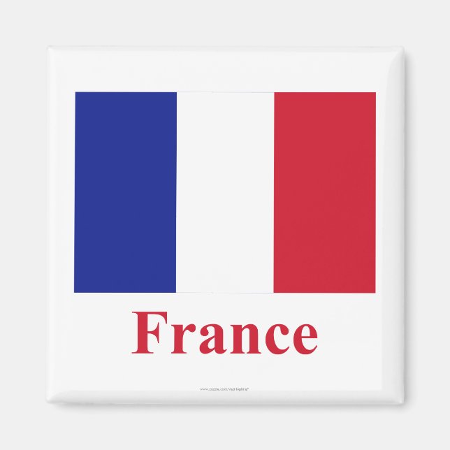 Imã Sinalizador França com Nome (Frente)
