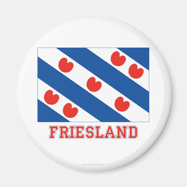 Imã Sinalizador Frísia com nome (Frente)