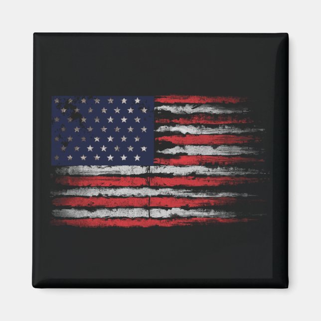 Imã Sinalizador Grunge U.S.A (Frente)