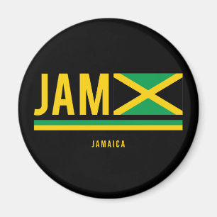 Imã Sinalizador Jamaica Código ISO Alpha 3 Design Magn