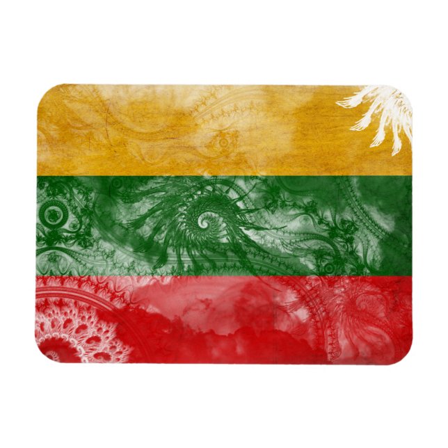 Ímã Sinalizador Lituânia (Horizontal)