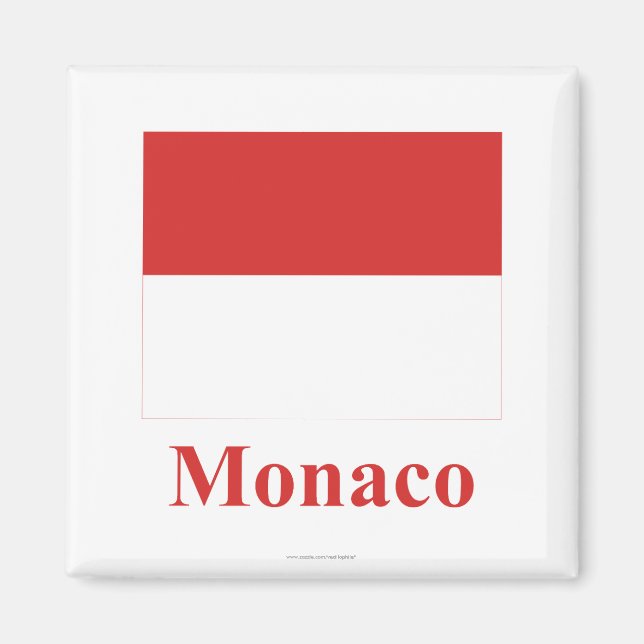 Imã Sinalizador Mônaco com Nome (Frente)