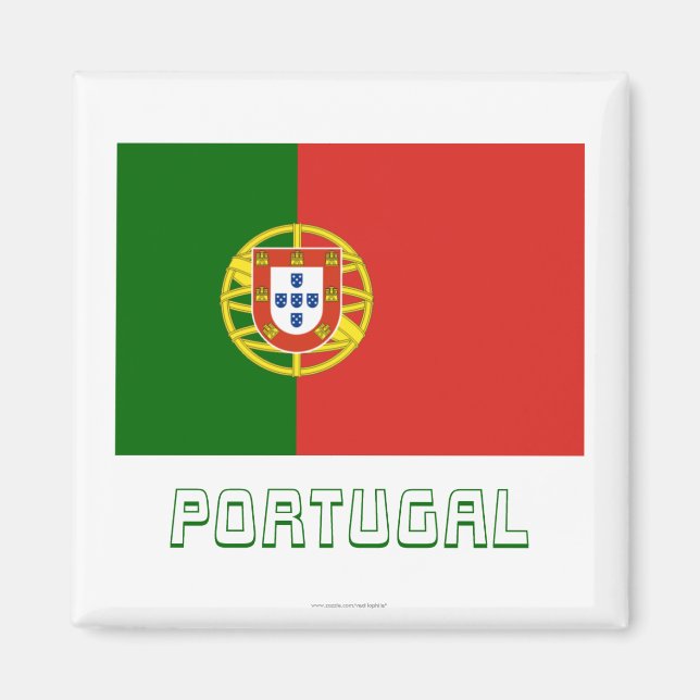 Imã Sinalizador Portugal com Nome (Frente)
