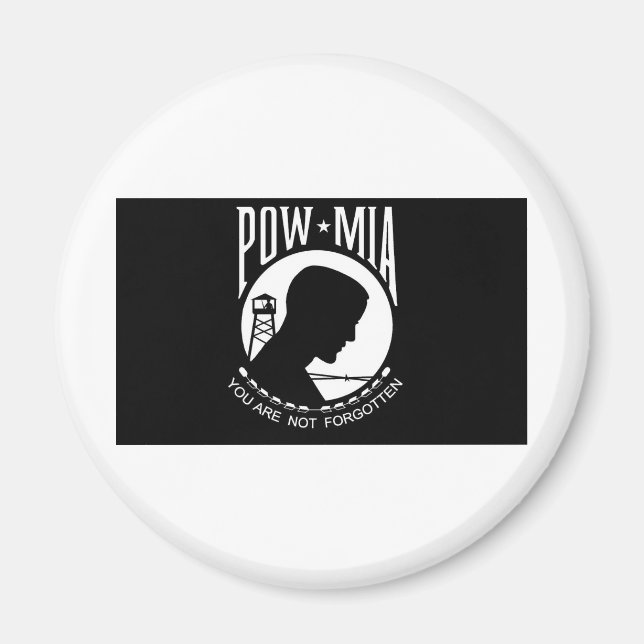 Imã Sinalizador POW+MIA (Frente)