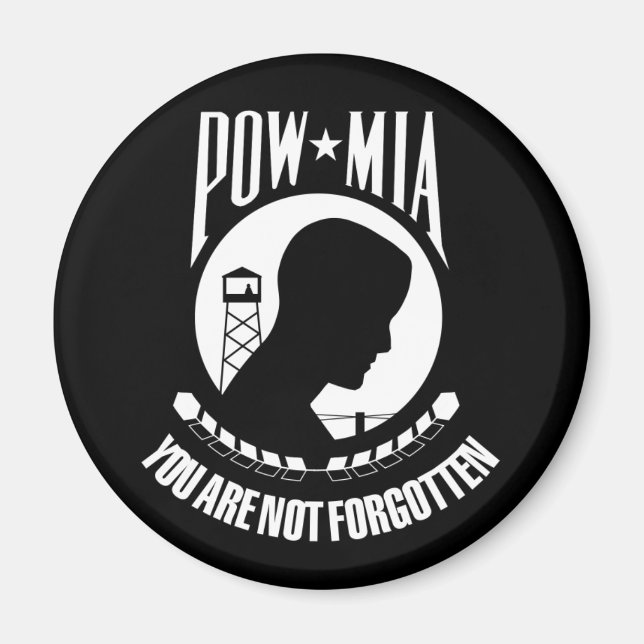 Imã Sinalizador POW*MIA (Frente)