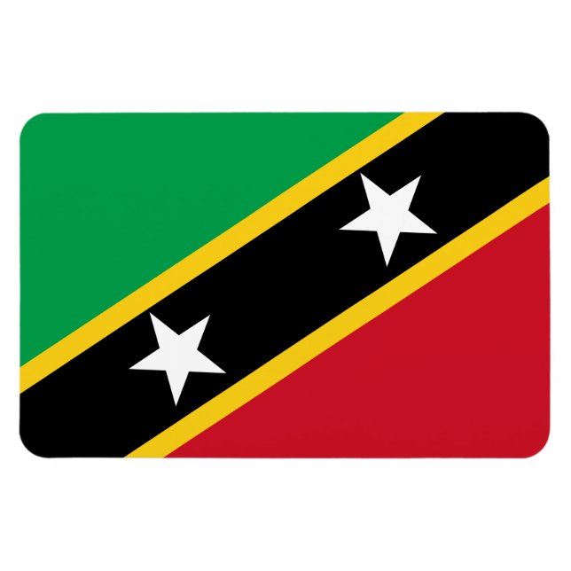 Ímã Sinalizador santo Kitts & Nevis (Horizontal)