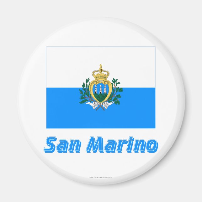 Imã Sinalizador São Marino com Nome (Frente)