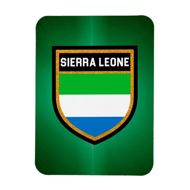 Ímã Sinalizador Serra Leoa (Vertical)