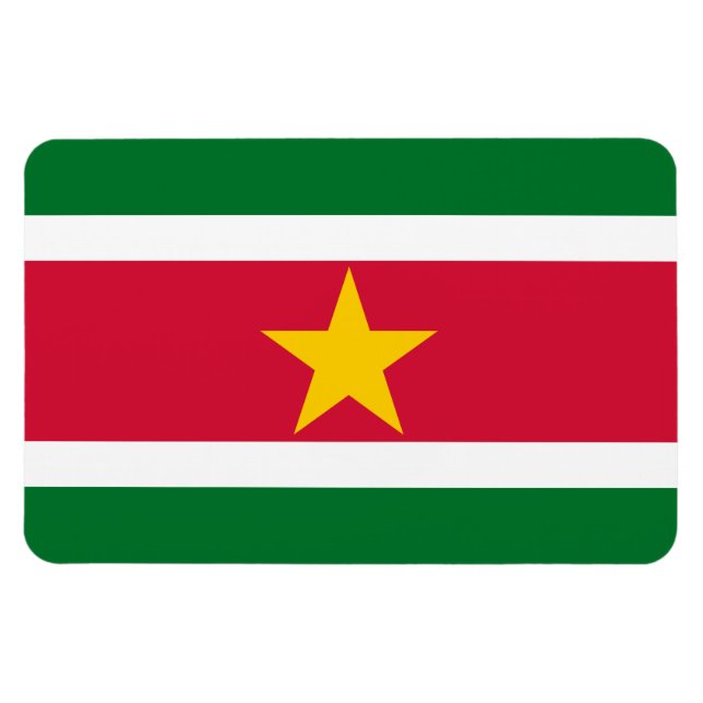 Ímã Sinalizador Suriname (Horizontal)