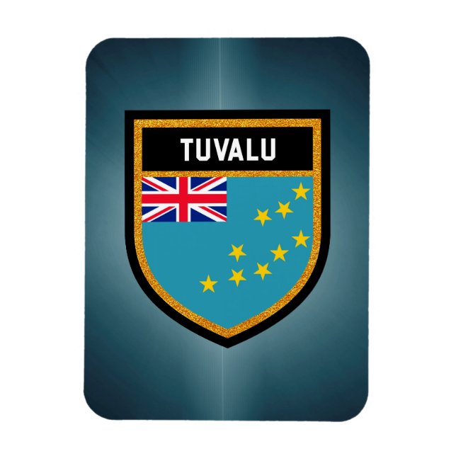 Ímã Sinalizador Tuvalu (Vertical)