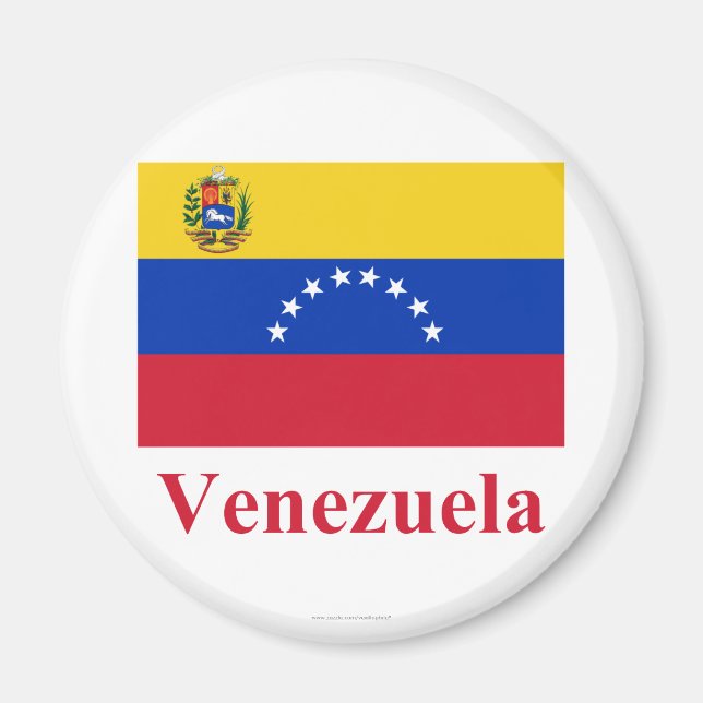 Imã Sinalizador Venezuela com Nome (Frente)