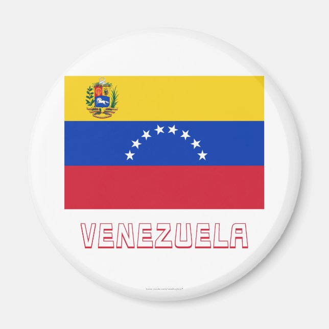 Imã Sinalizador Venezuela com Nome (Frente)