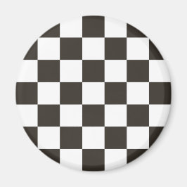Imã Sinalizador verificado (preto e branco) (Padrão do