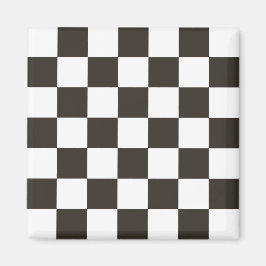 Imã Sinalizador verificado (preto e branco) (Padrão do