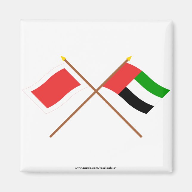Imã Sinalizadores cruzados dos EAU e Sharjah (Frente)