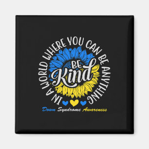 Imã Síndrome de Kind Down Sensibilização Friso Girasso