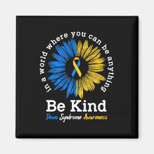 Imã Síndrome de Kind Down Sensibilização Friso Girasso