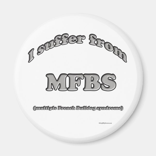 Imã Síndrome do Buldogue Francês - Magnet (Frente)