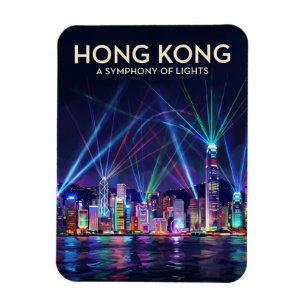Ímã Sinfonia das Luzes Hong Kong