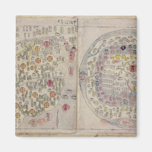 Imã Sino mapa do mundo coreano
